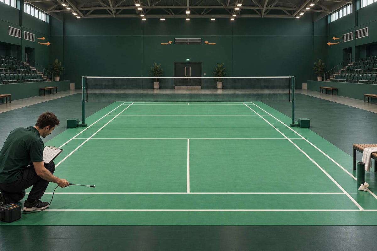 Tournament venues control airflow so the shuttle’s path is less affected by drafts.