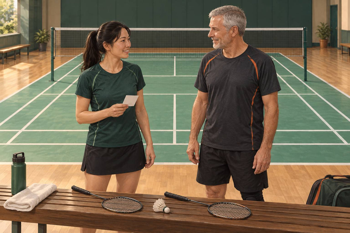 Partners can agree on a temporary hand-off without assigning permanent court territory by ability.