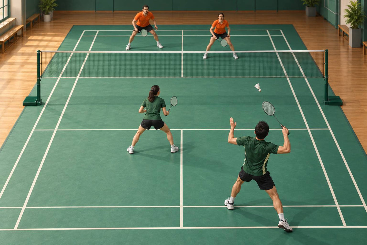 Doubles partners adjust their shared shape to the next shot rather than staying in fixed positions.