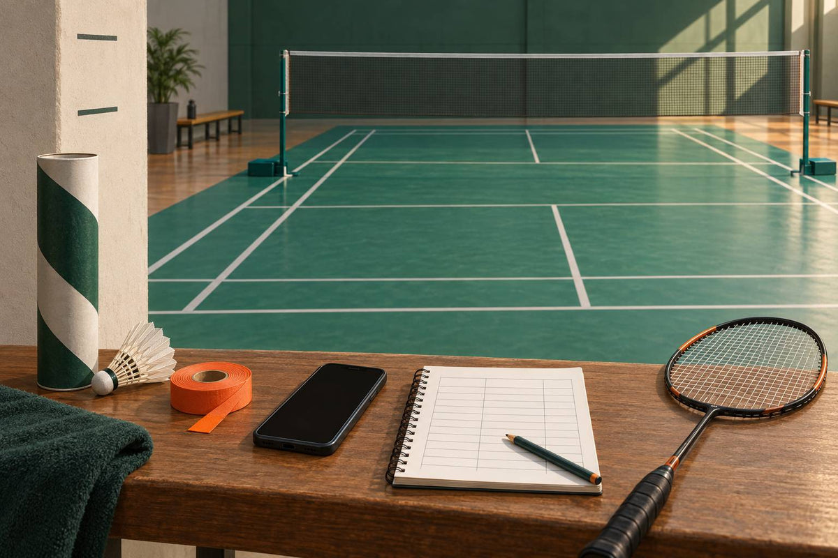 A simple court-testing kit records a player’s own repeatable baseline without assigning a universal fitness grade.