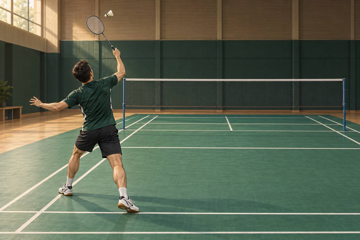 A round-the-head contact uses a forehand action over the non-racket side when the player still has space to reach it.