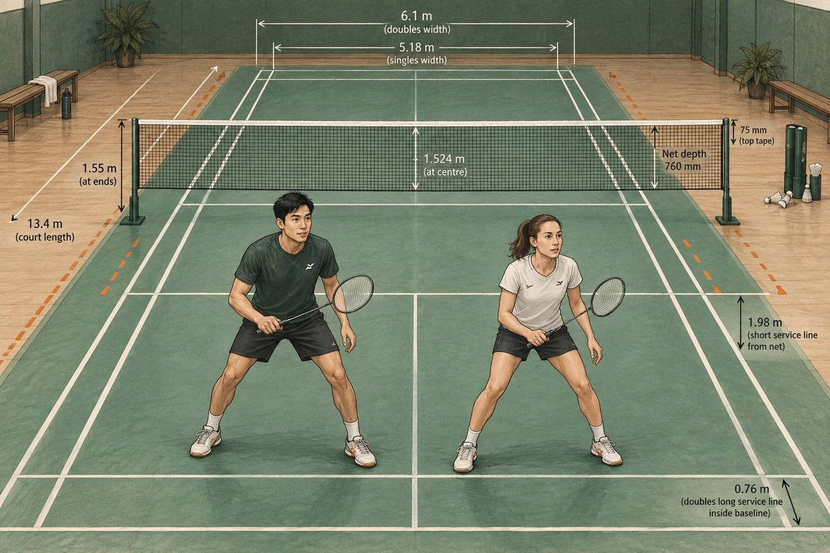 Editorial doubles partners in a quiet side-by-side preparation pose.