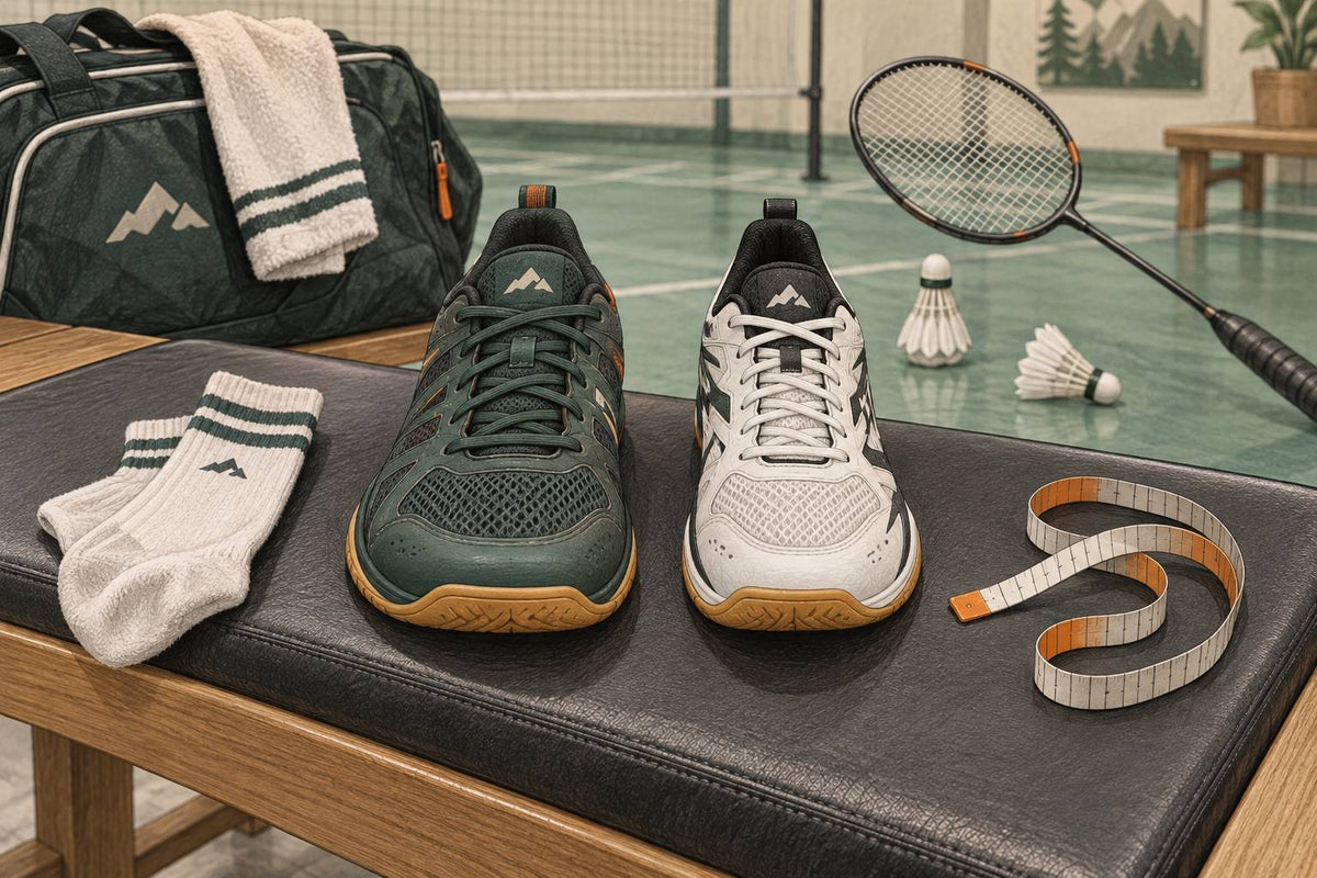Editorial standard and wider court-shoe shapes for a fit comparison.