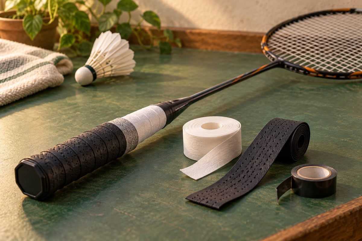 A handle build combines inner layers with an outer grip while keeping the finished shape comfortable to hold.