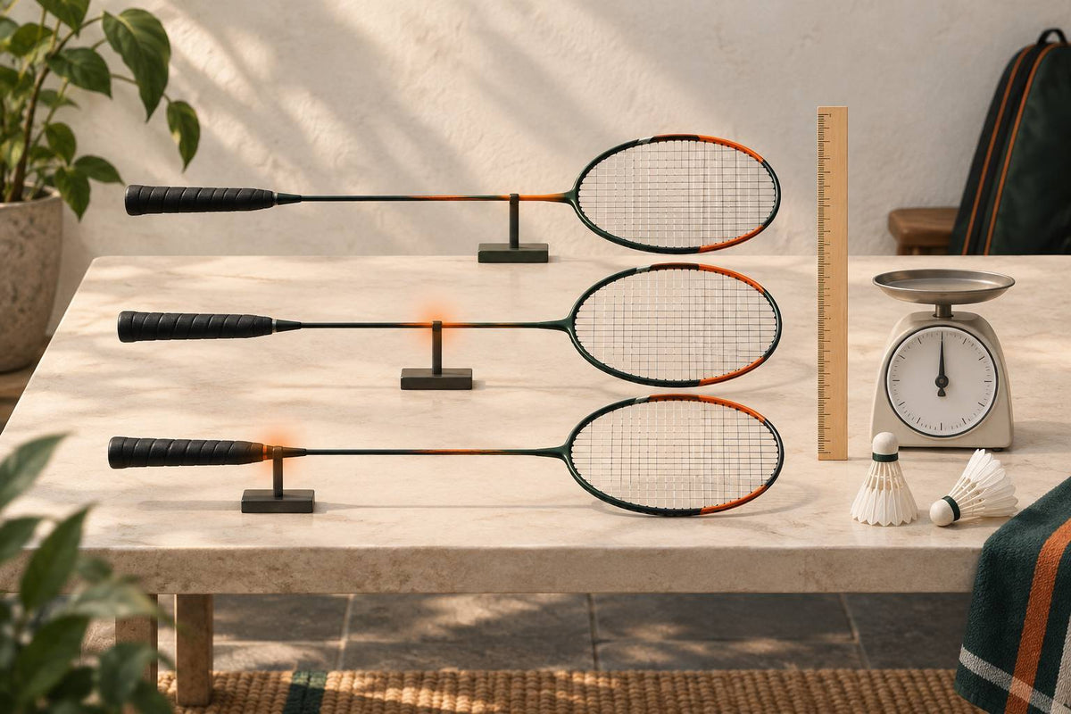 Racket balance describes where the mass sits, while total weight describes how much there is.