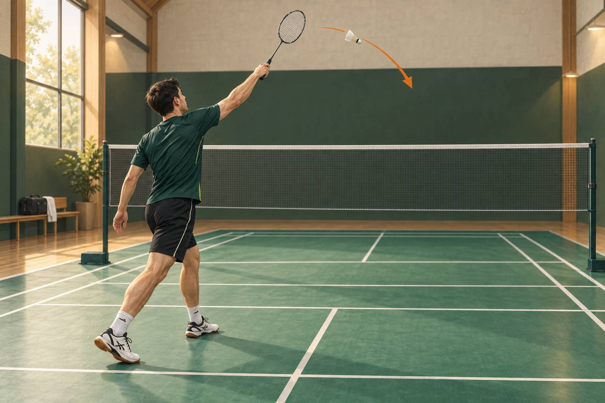 A useful smash combines early preparation, high contact in front and a chosen target.