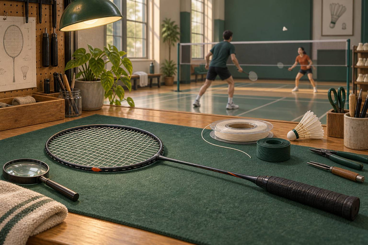 A careful frame inspection helps separate routine string and grip maintenance from structural damage.