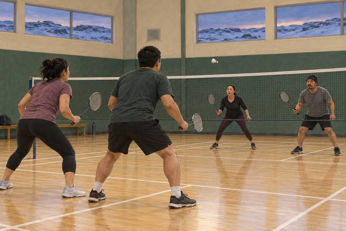 Nunavut badminton often centres on school gyms, community sessions and coached youth programmes.
