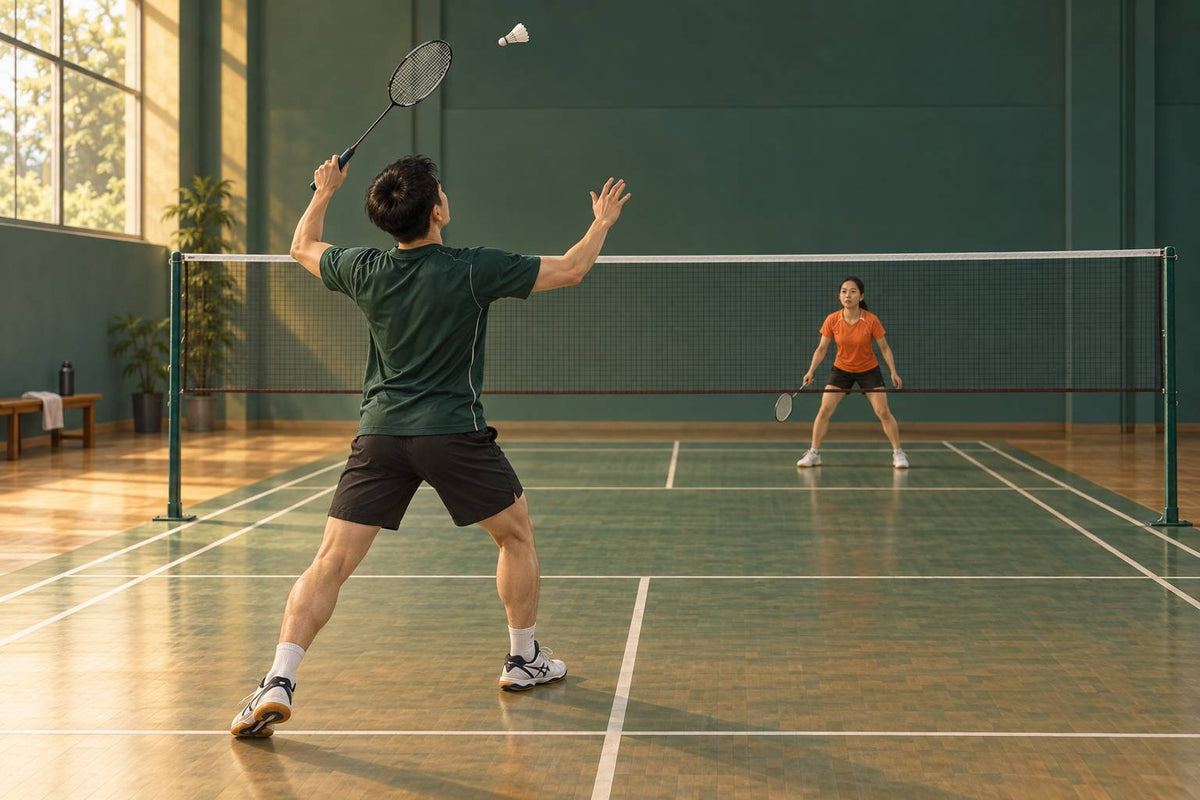 A local drop-and-lift pair practises two distinct directions: forecourt placement and a high return toward the rear court.
