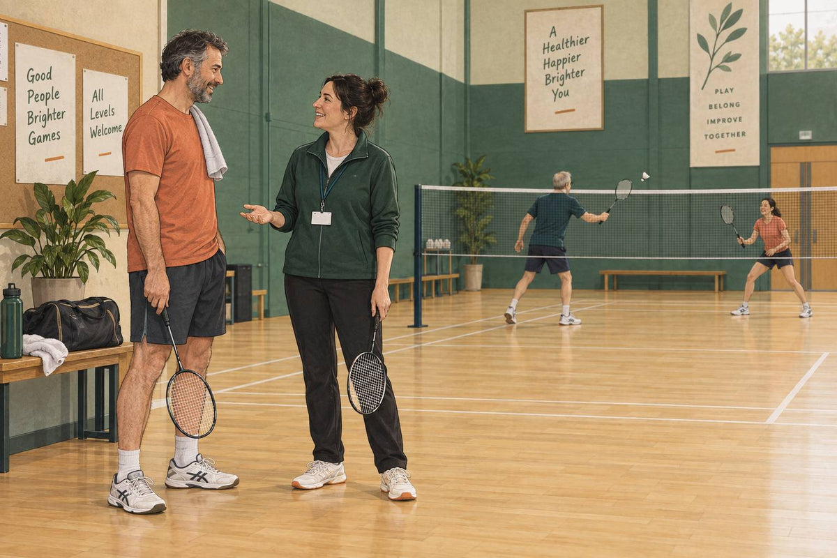 A welcoming club session lets a returning player judge the pace and ask about the format.