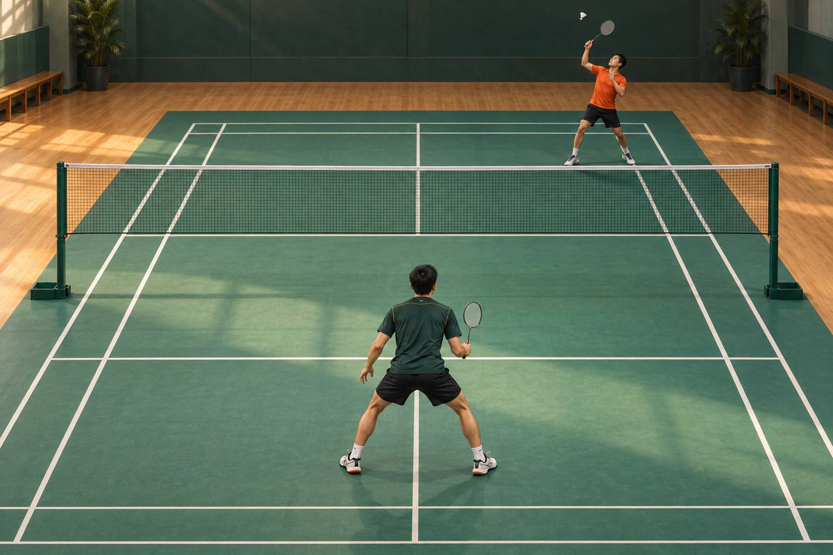 A player adjusts a working base to the opponent’s probable reply rather than returning to a fixed court coordinate.