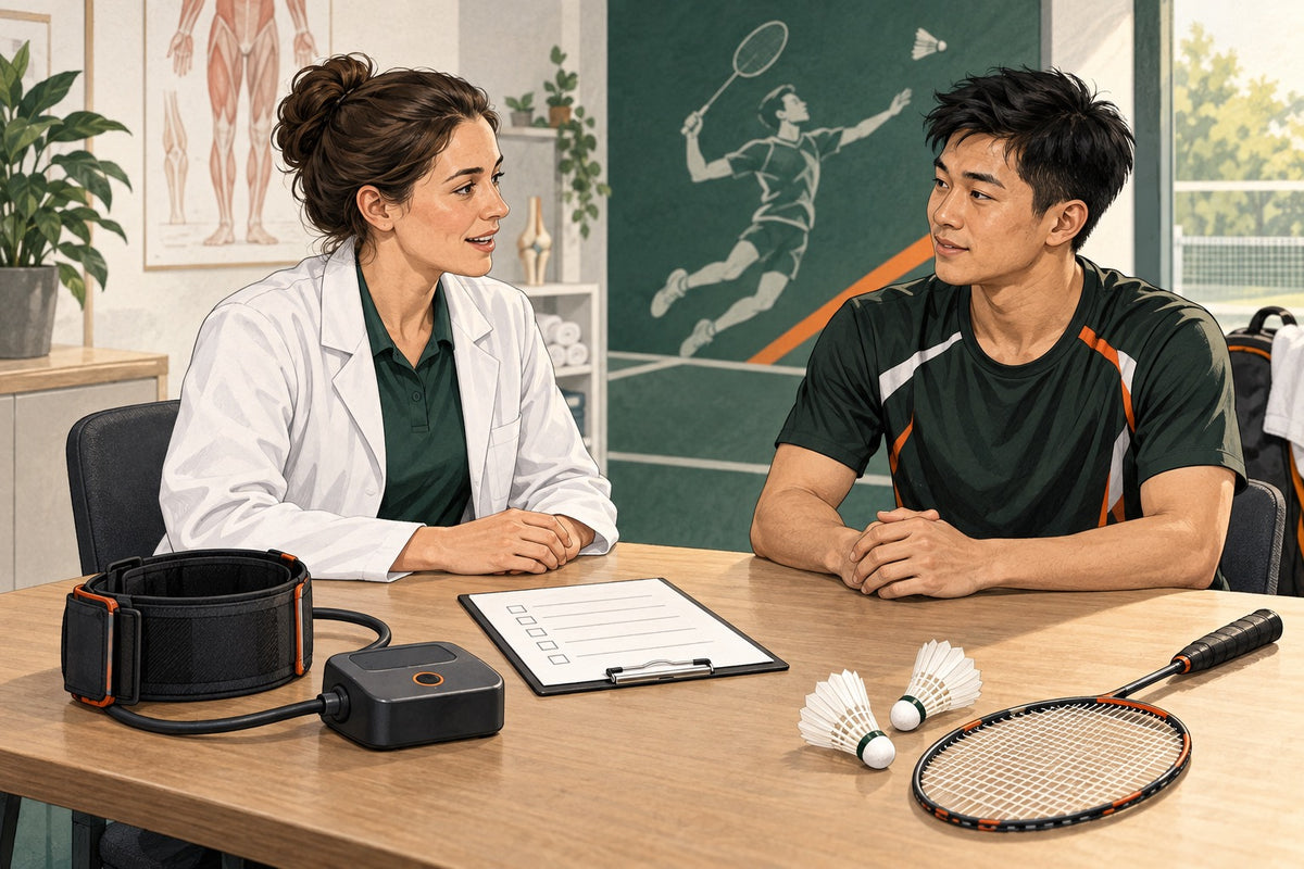 A clinician and player discuss whether specialist cuff-based training belongs in an individual plan.