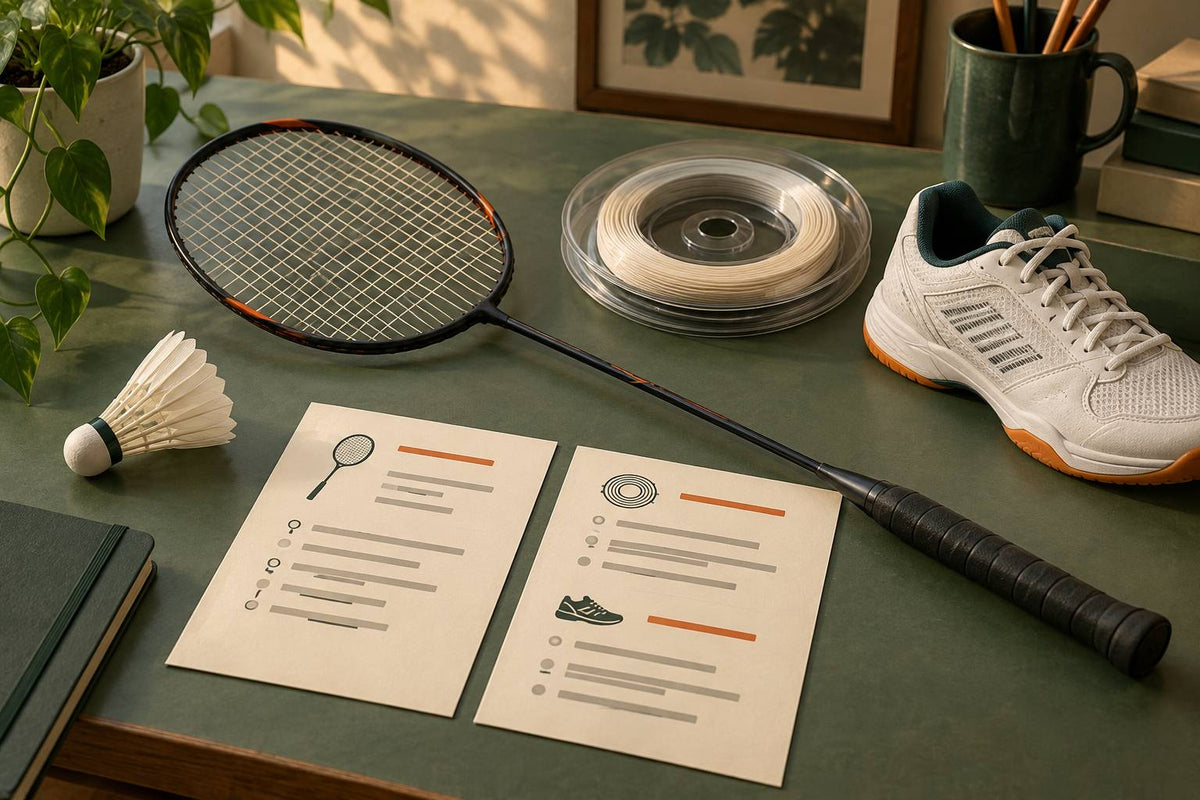 Illustrative equipment and separate record cards introduce Carolina Marín’s dated public gear listings.