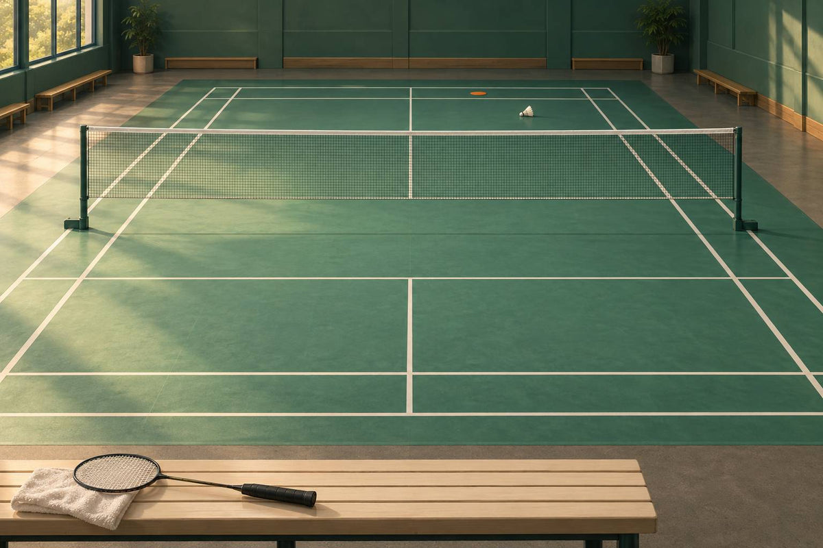 A shuttle, a depth target and a calm practice setup introduce adjustment to slower flight.