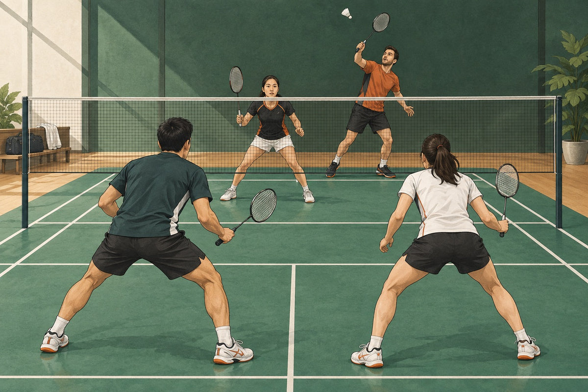 A defensive pair restores side-by-side spacing before choosing a reply to repeated pressure.