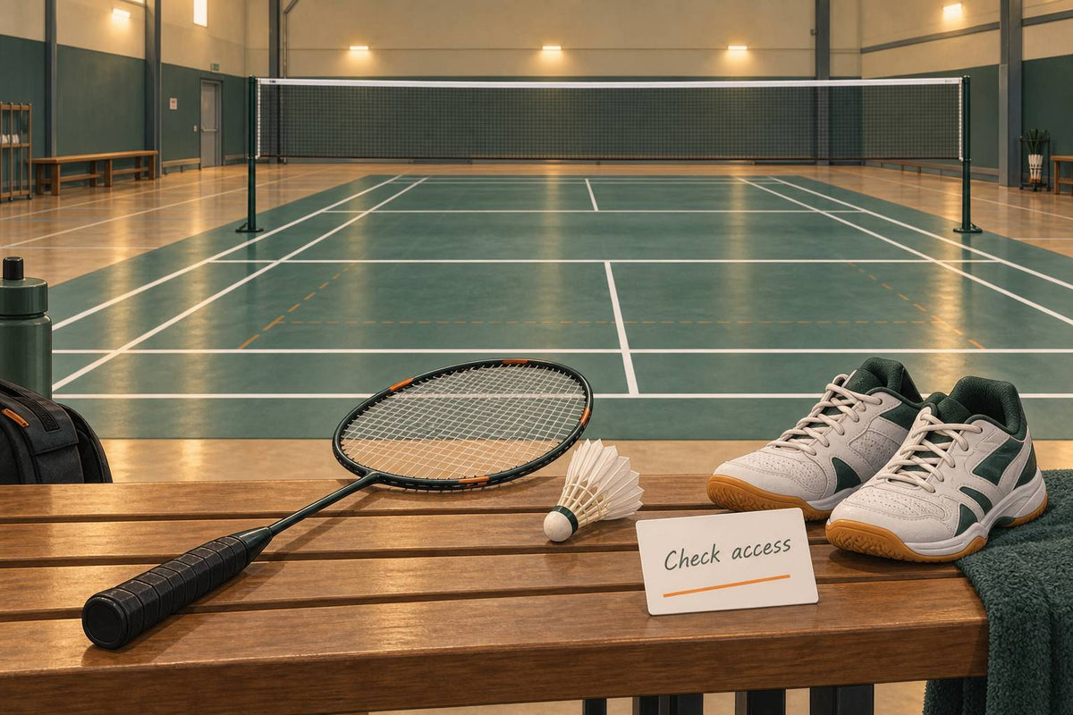 Conceptual badminton scene for Where to Play Badminton in Edmonton — Clubs, Drop-Ins, and Courts, not an actual listed venue.