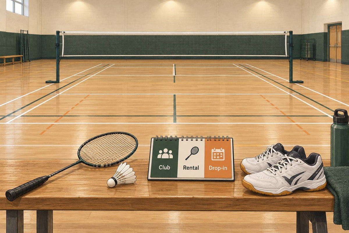 Conceptual badminton scene for Where to Play Badminton in London ON – Clubs, Drop-Ins, and Courts, not an actual listed venue.