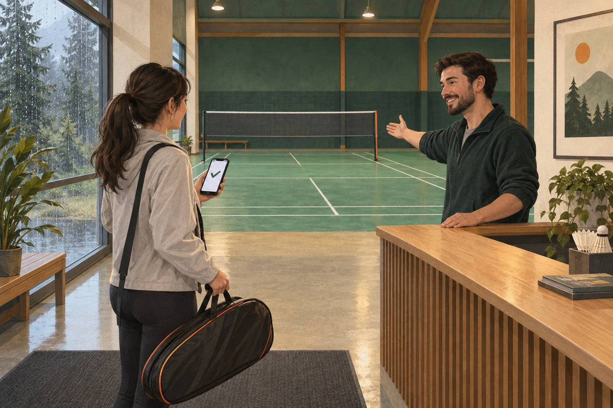 Check the session’s playing level, booking format and shuttle policy before joining a Central Island game.