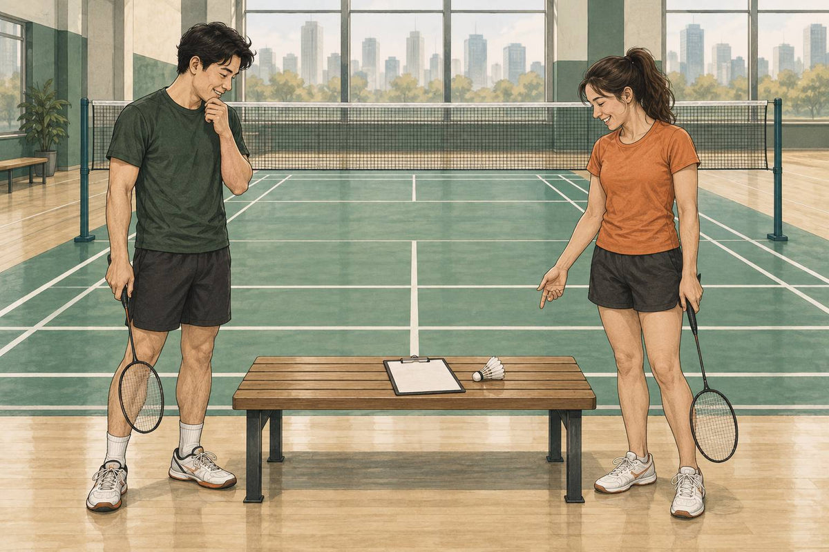 Conceptual badminton scene for Where to Play Badminton in Toronto — Clubs, Drop-Ins, and Courts, not an actual listed venue.