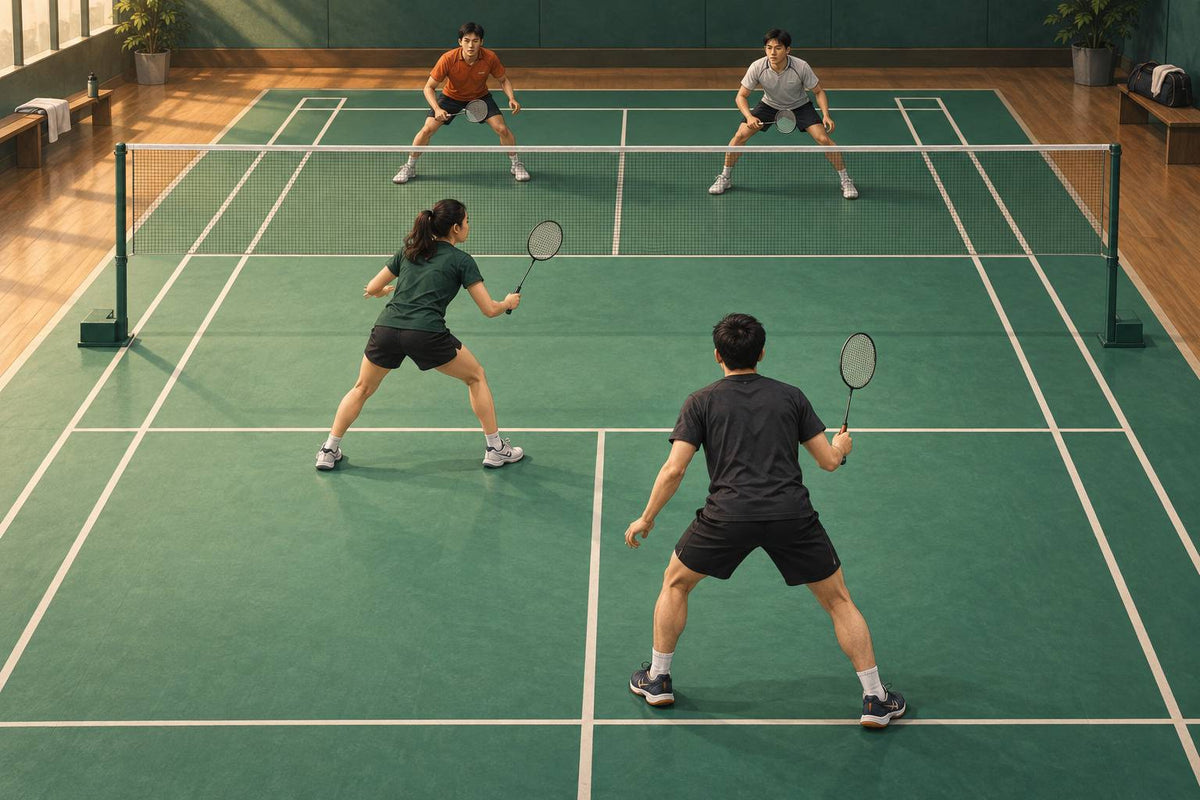 Doubles partners alternate front and rear responsibilities, which gives context to the two Astrox 88 profiles.